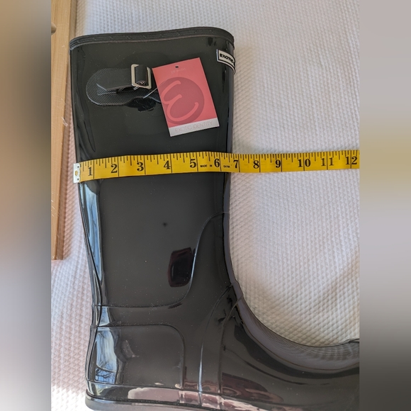 New Exotic Identity Original Tall Rain Boots Waterproof Premium Black size 10 - Picture 7 of 8